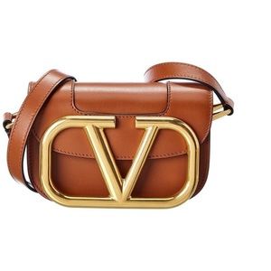 Valentino Supervee Small Leather Shoulder Bag